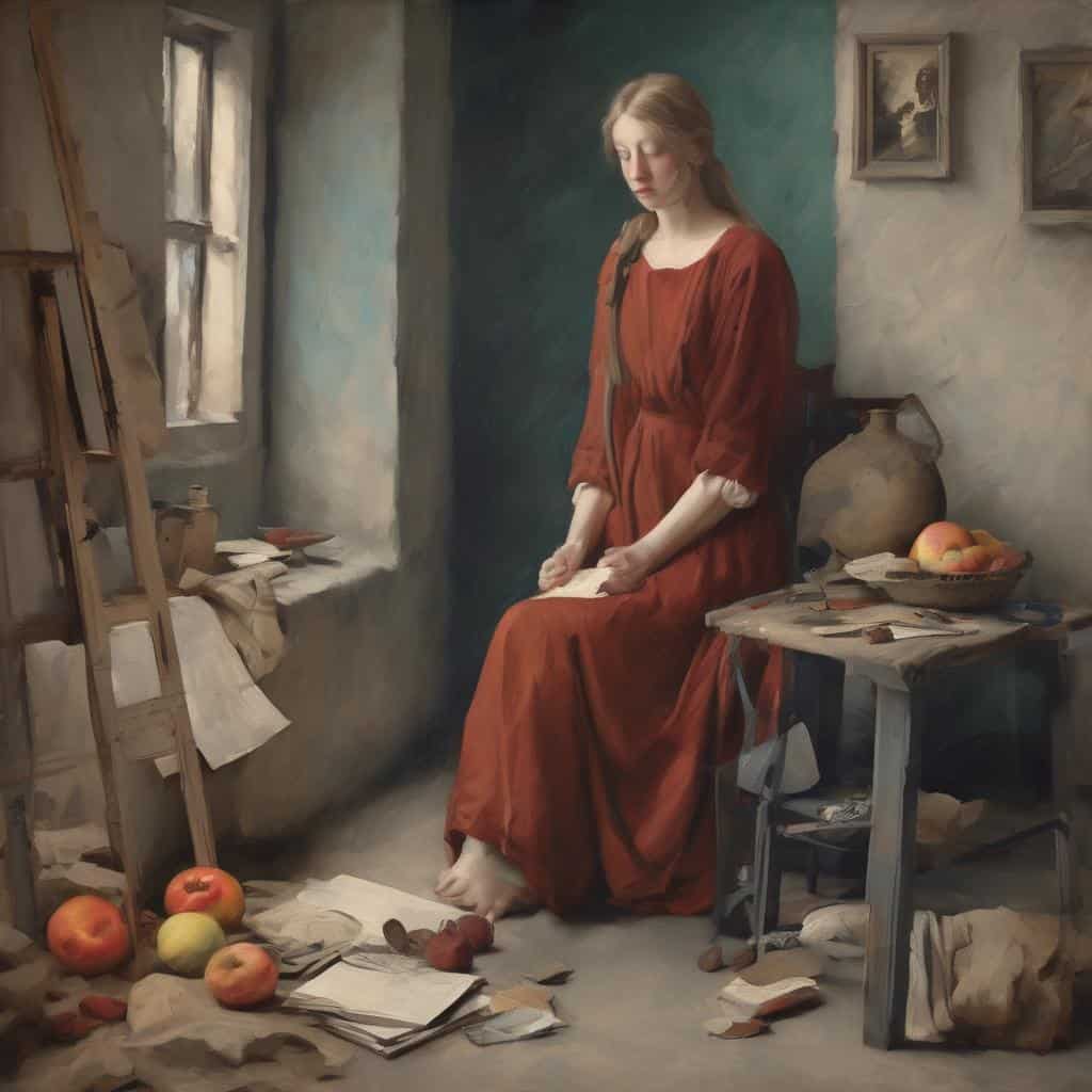 Λαική τέχνη, νεαρή γυναίκα, στο σαλόνι, ζωγραφική, καλλιτέχνες που επηρέασαν την τέχνη, Καλές τέχνες, ζωγραφική στον εσωτερικό χώρο, η τέχνη του 19ου αιώνα, ακατέργαστες καλλιτεχνικές δημιουργίες.